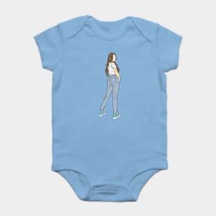 Vanilla blue Moon Collection Baby Bodysuit